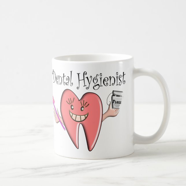 Mug T-shirts et cadeaux d'hygiéniste dentaire (Droite)