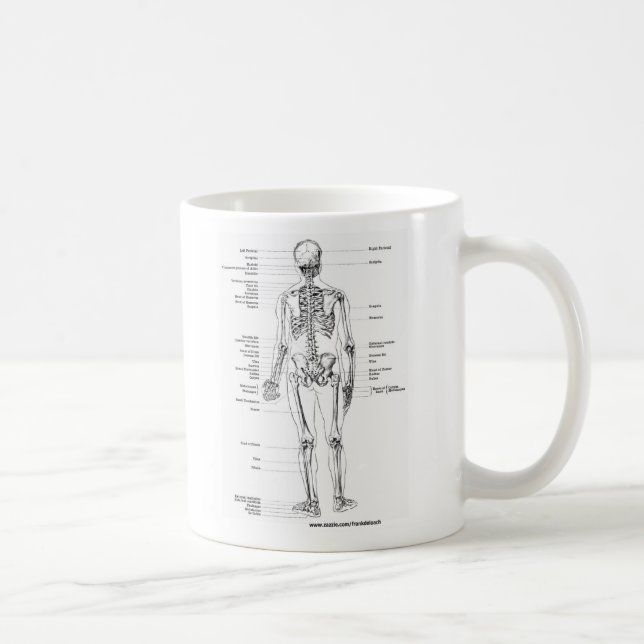 MUG T-SHIRTS ET CADEAUX SQUELETTIQUES D'ANATOMIE (Droite)