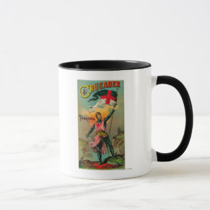 Mug Tabac LabelPetersburg, VA de croisé