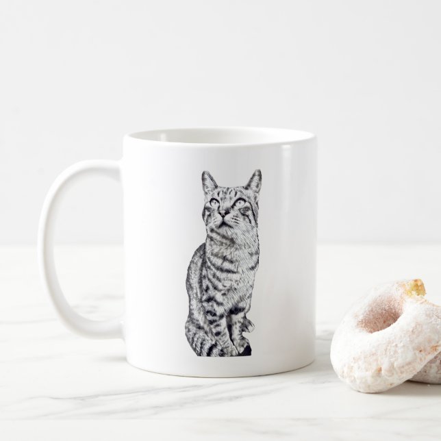 Mug tabby cat (Avec donut)