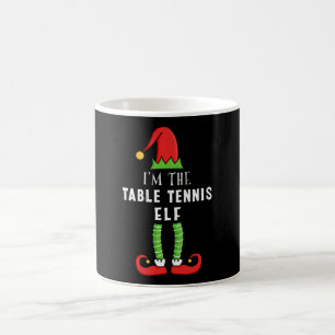 Mug Table Tennis Elf Noël jumelé cadeau de famille