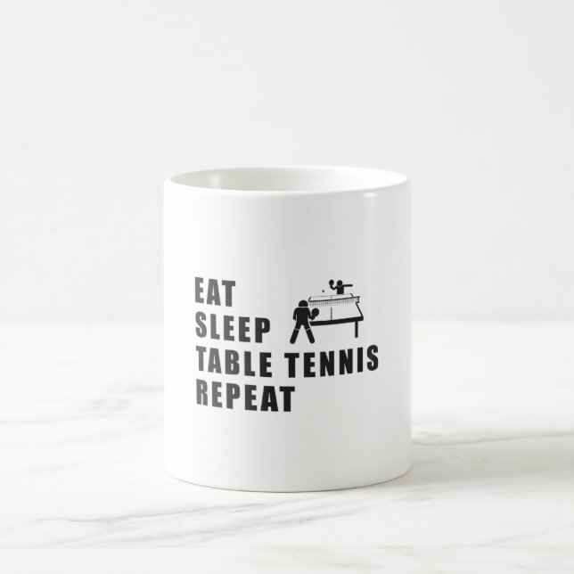 Mug Table Tennis Paddle Ping Pong Répéter l'idée cadea (Centre)