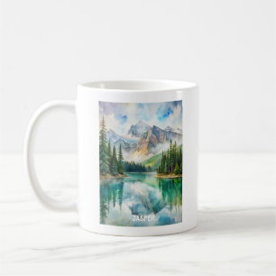 Mug Tableau aquarelle du parc national Jasper