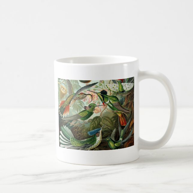 Mug tableau classique de la faune des oiseaux colibris (Droite)