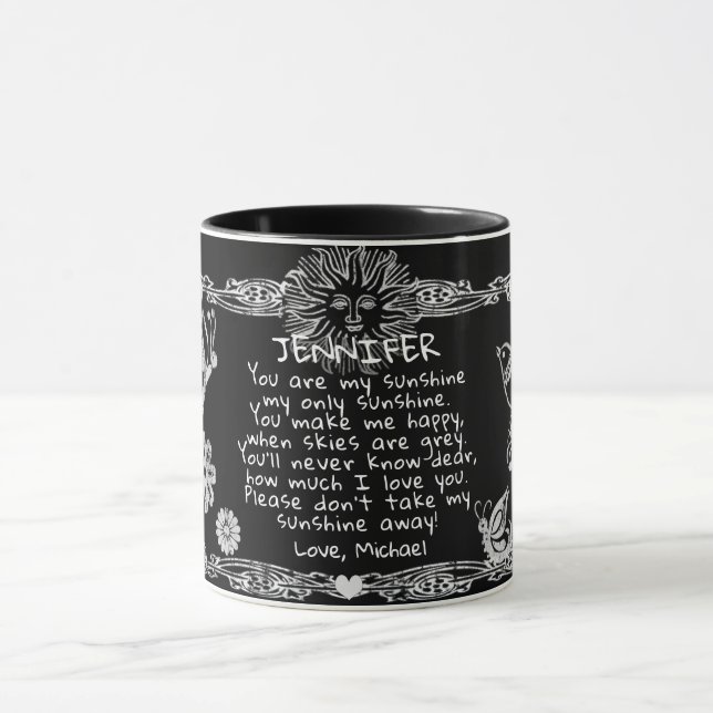 Mug Tableau de bord personnalisé (Centre)