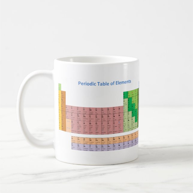 Mug Tableau des éléments périodique (Gauche)