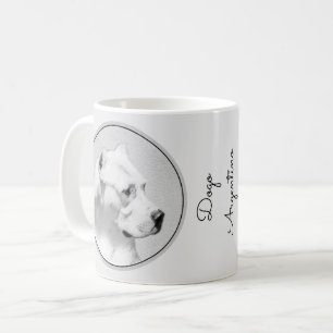 Mug Tableau Dogo Argentino - Art Chien original