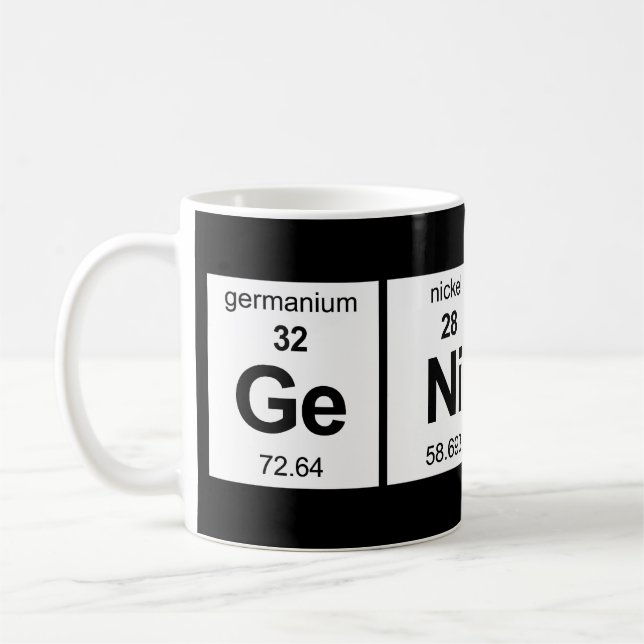 Mug Tableau périodique de génie (Gauche)