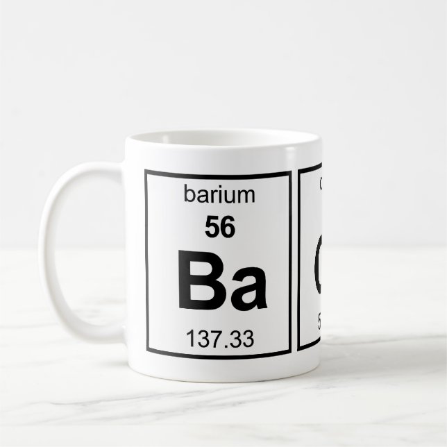 Mug Tableau périodique de lard (Gauche)