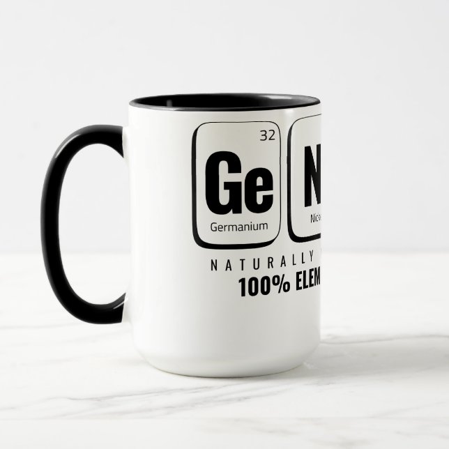 Mug Tableau périodique GENiUS - Conception scientifiqu (Gauche)