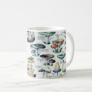 Mug Tableau vintage des champignons comestibles
