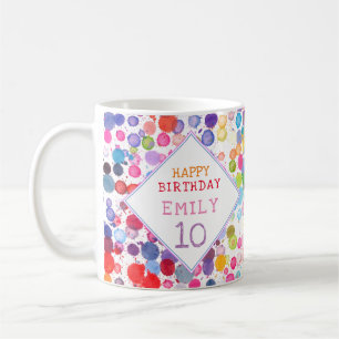 Mug Taches de peinture aquarelle colorées amusantes po