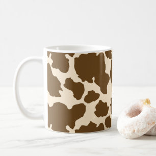 Mug Taches Marron Impression Vache Agriculteur Animaux