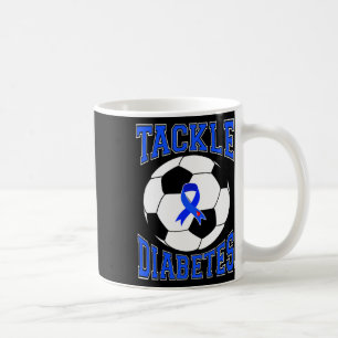 Mug Tackle Soccer Blue Ribbon Sensibilisation au diabè