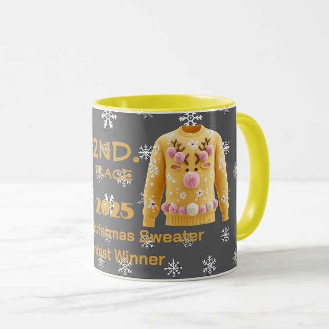 Mug Tacky Christmas Sweater 2nd. Place Contest Winner  (Devant droit)