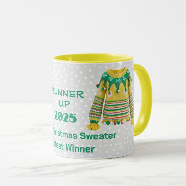 Mug Tacky Christmas Sweater RUNNER UP Contest Winner  (Devant droit)