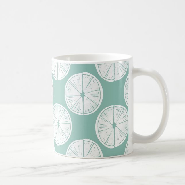 Mug Taco à propos d'amour | Motif Turquoise à la chaux (Droite)