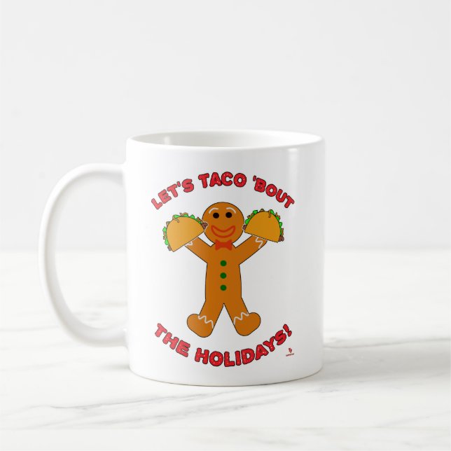 Mug Taco Bout Les Fêtes Noël Humour de pain d'épices (Gauche)