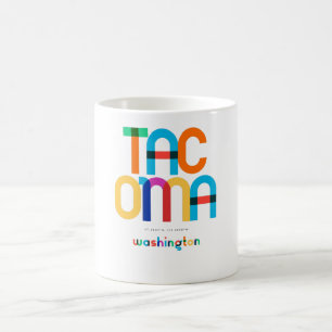 Mug Tacoma Washington Mid Century, Pop Art,