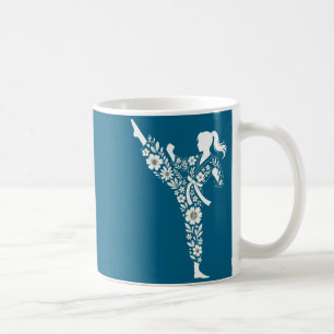 Mug Taekwondo féminin arts martiaux floraux Karaté
