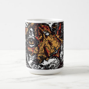 Mug Tai Chi Qigong Tiger Iconique Insight Painting Des