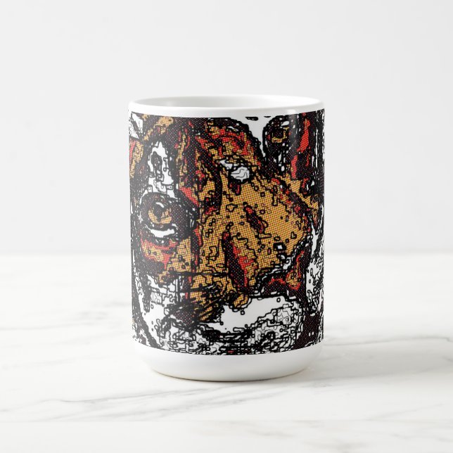 Mug Tai Chi Qigong Tiger Iconique PeintureDesign (Centre)