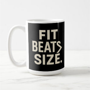 Mug Taille de forme Beats Motivation Fitness, mode de
