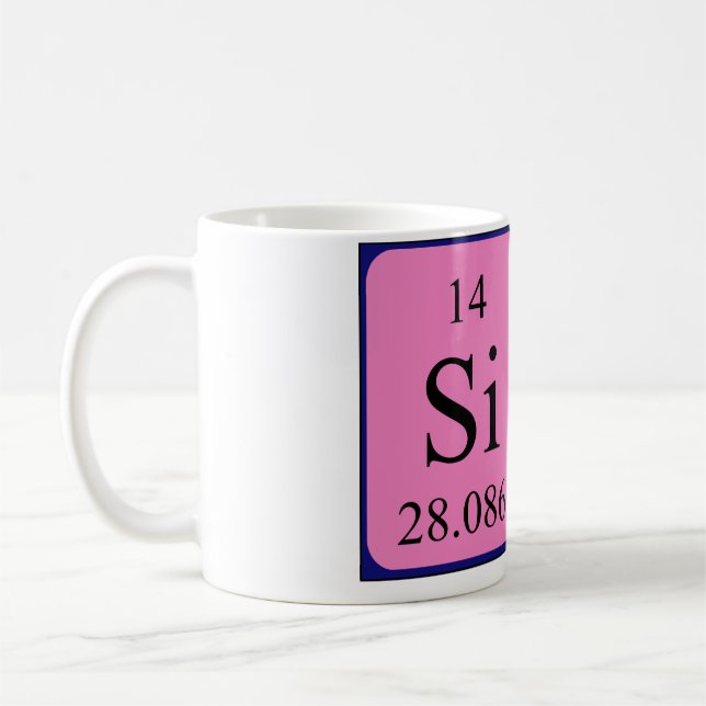 Mug Taille du nom de table périodique (Gauche)