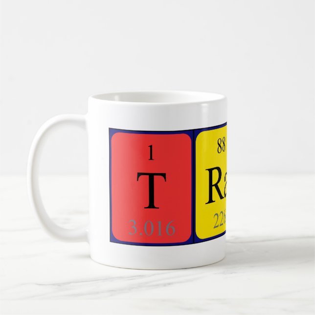 Mug Taille du nom de table périodique du formateur (Gauche)