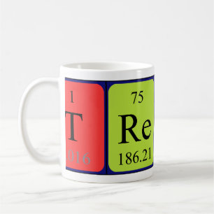 Mug Taille du nom de table périodique du trépied