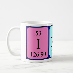 Mug Taille du nom de table périodique insérée