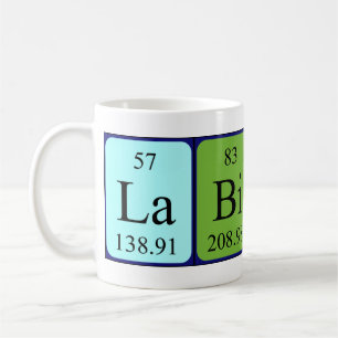 Mug Taille du nom de table périodique Labinot