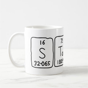 Mug Taille du nom de table périodique Stass