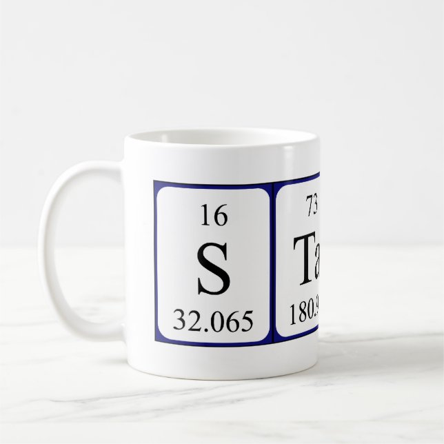 Mug Taille du nom de table périodique Stass (Gauche)