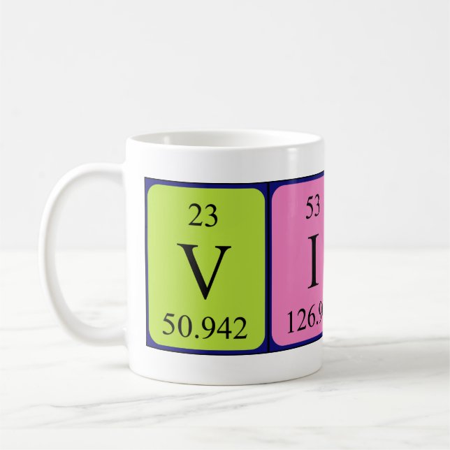 Mug Taille du nom de table périodique Visar (Gauche)