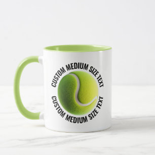 Mug Taille Moyenne Texte LIME VERT Combo 11oz Tennis P