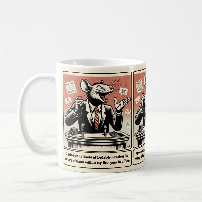 Mug Tails De Schéma : L'Homme Politique Du Rat Qui Con (Gauche)