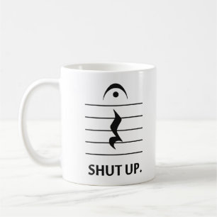 Mug Tais-toi par la notation musicale