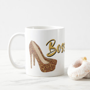 Mug Talons hauts noirs chics de parties scintillantes
