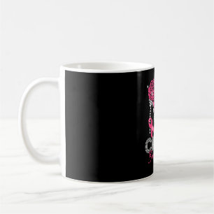 Mug Talons hauts rose de sensibilisation au cancer du