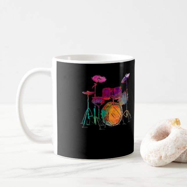 Mug Tambour à tambour à tambour de type couleur d'eau (Avec donut)