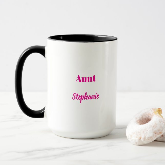 Mug Tante Cadeau Favoriser Mariage Fêtes de Noël Moder (Avec donut)