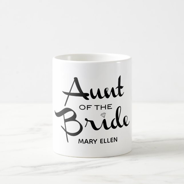 Mug Tante de la mariée personnalisée (Centre)