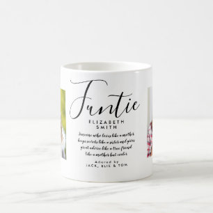 Mug Tante Élégante Script Tante Amusante Citation Phot