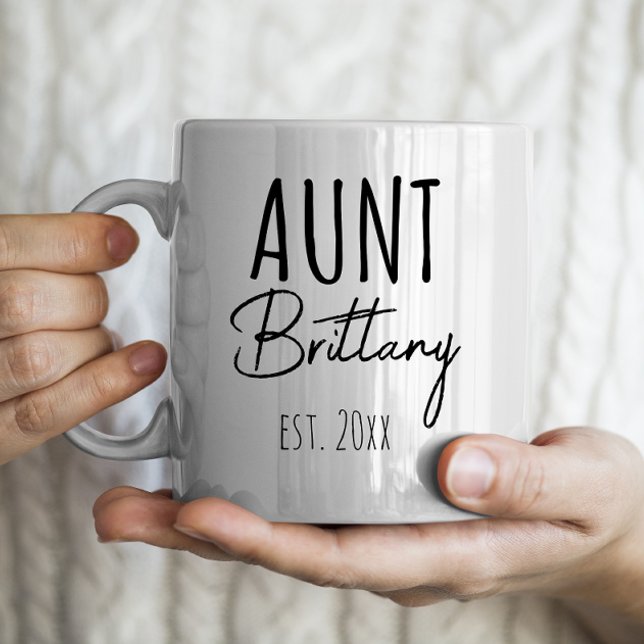 Mug Tante & Est personnalisée. Année (Créateur téléchargé)
