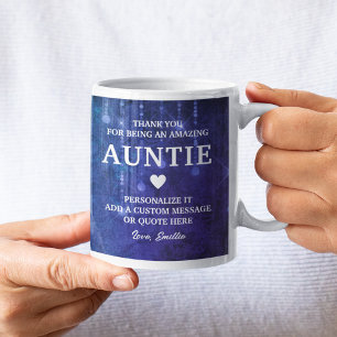Mug Tante Merci Message sincère Personnalisé