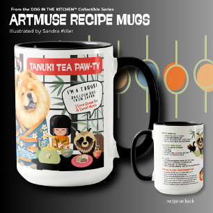 Mug TANUKI THÉ PAWTY Recette du Musée d'Art Chow