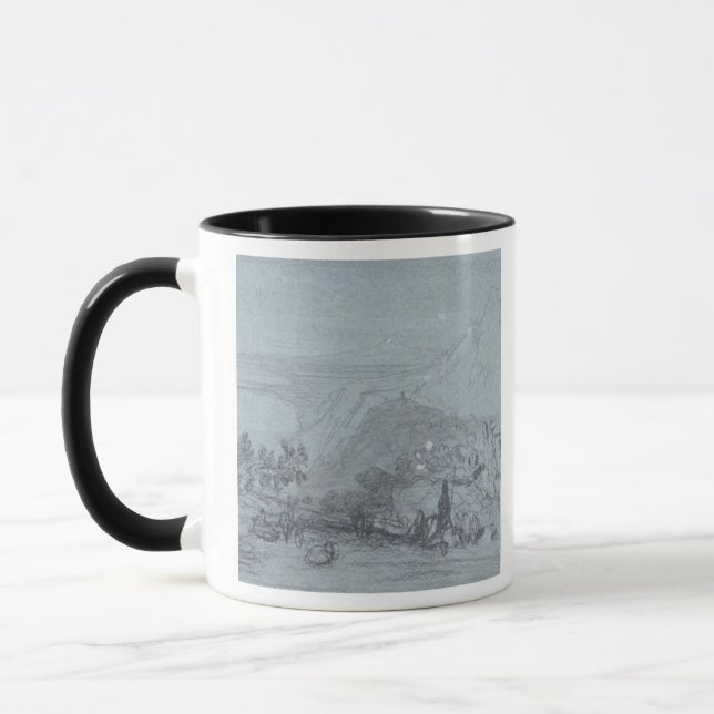 Mug Taormina, des "vues de la Sicile" (craie et (Gauche)