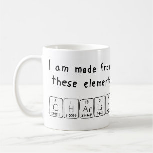 Mug Tapis de nom de table périodique Charlin