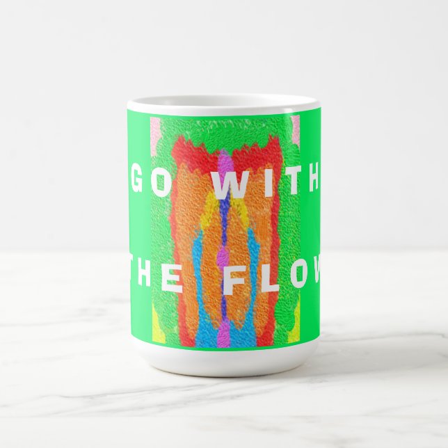 Mug Tapis et chiffons Art pur abstrait suprême (Centre)